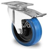 Swivel wheel with brake